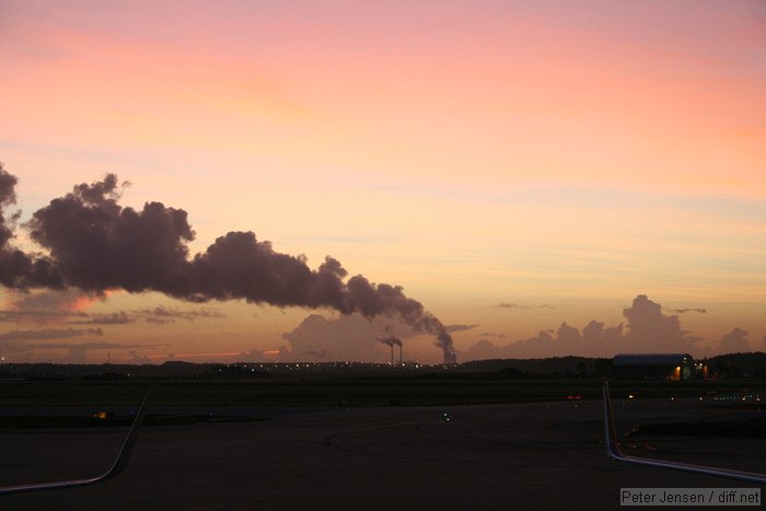 condensation from the cooling towers at OUC's Curtis Stanton power plant, a few miles to the NE