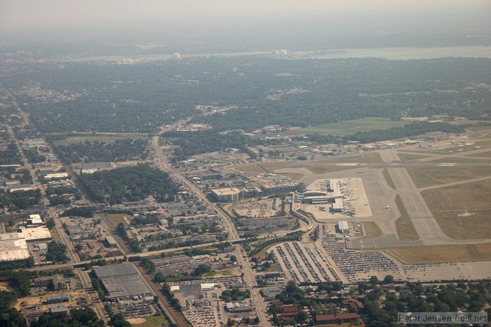 PVD airport after takeoff