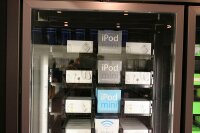 iPods for sale in the vending machine at ATL