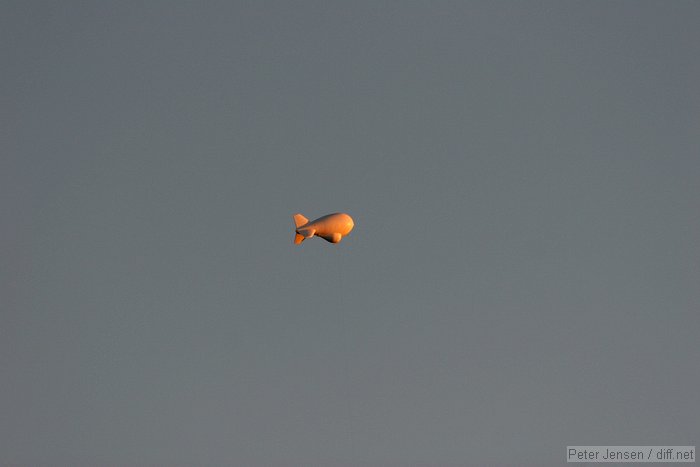 the ever-present Aerostat tethered radar site