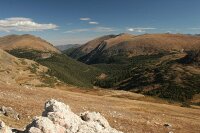 view from the hill at Trail Ridge Road