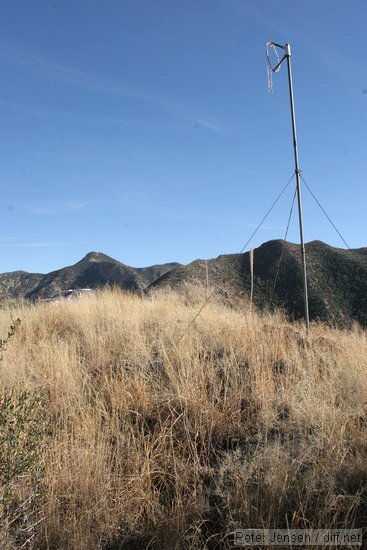 windsock for what I can only presume used to be a helipad (where my car is parked)