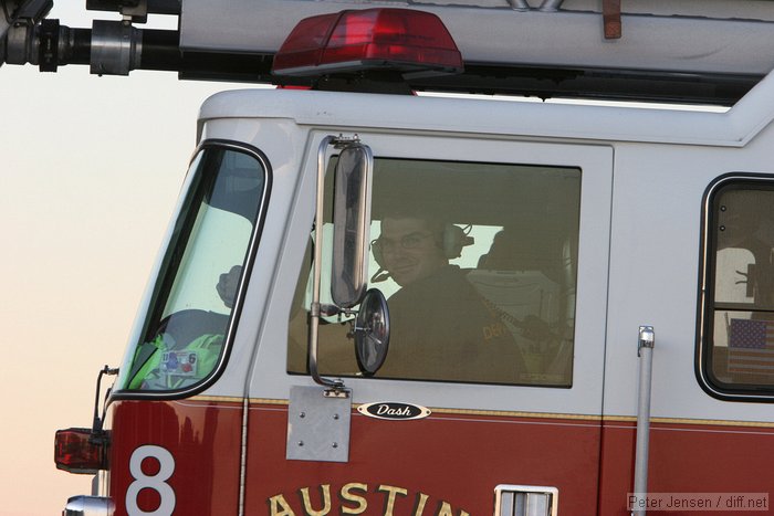 Austin Fire Department responding to a call