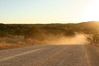 dusty dirt road