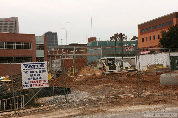 construction and Van Leer in the distance