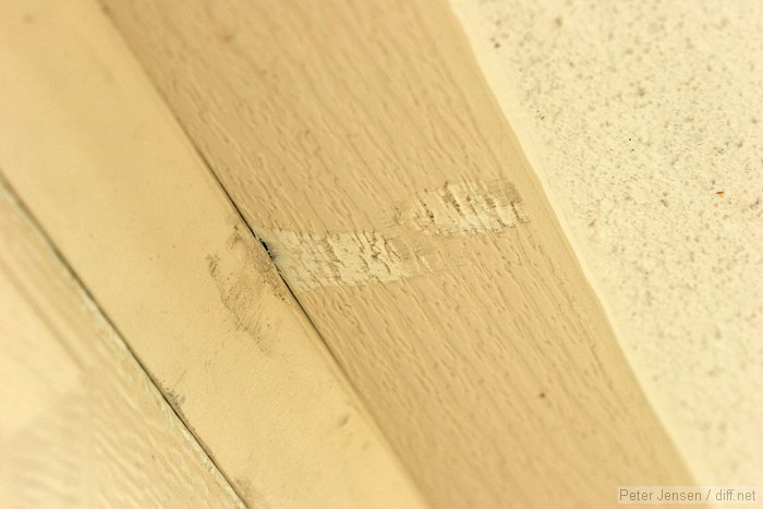 paint damage on the trim; that weatherstripping will be completely replaced