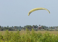 some powered parachute folks out for a morning spin (weather was perfect for that sort of thing)