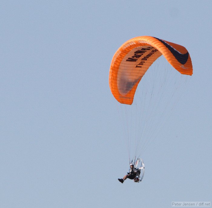 some powered parachute folks out for a morning spin (weather was perfect for that sort of thing)