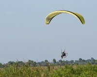 some powered parachute folks out for a morning spin (weather was perfect for that sort of thing)