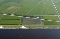 someone on final (look at the road and the shadow along the dike)