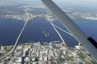 Lofton Island and the Edison bridge