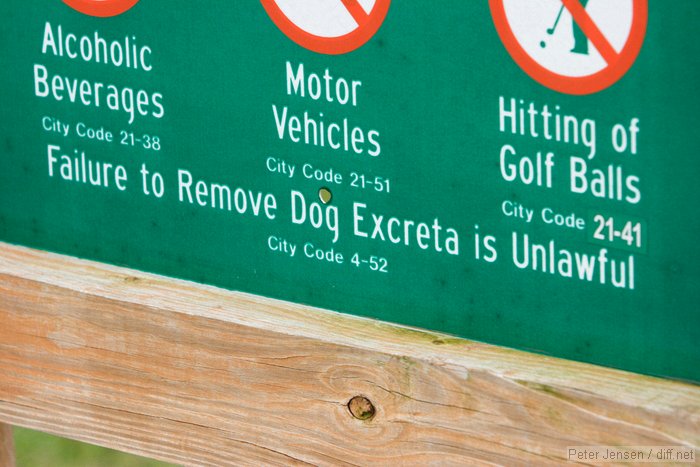 failure to remove dog excreta is unlawful