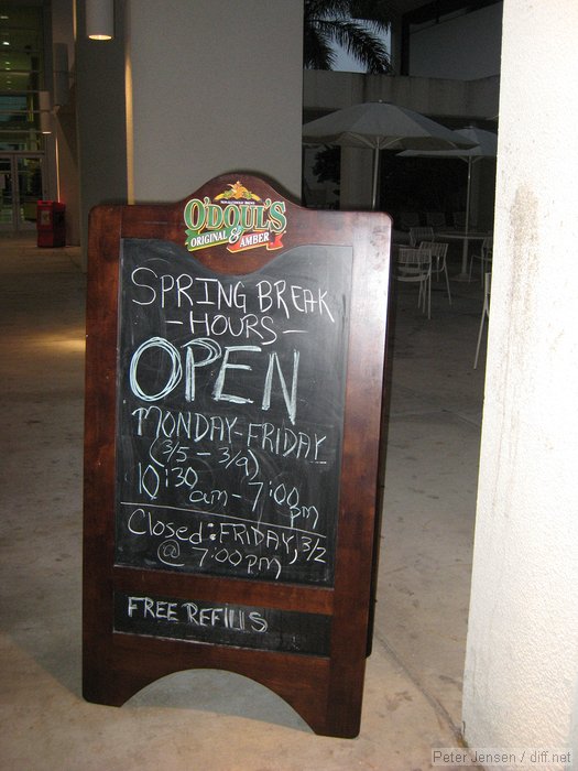 wild times at the student center with O'Doul's