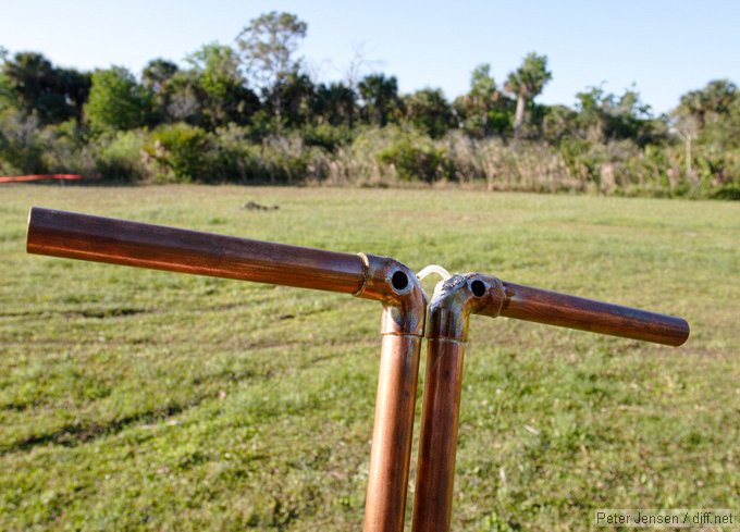dipole antenna tuned for 434 MHz from Butch and Dale