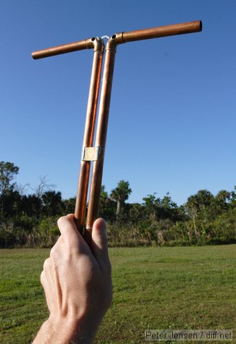 dipole antenna tuned for 434 MHz from Butch and Dale