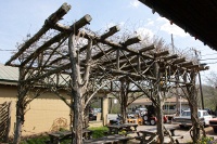 neat covered patio in Leipers Fork