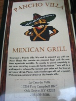 Pancho Villas outside gate 4 at Ft Campbell - recommended