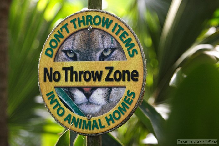 no throw zone