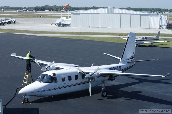 refueling a Rockwell 695A