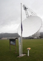 Pluto's flag is flown at half-mast given the recent de-planetization