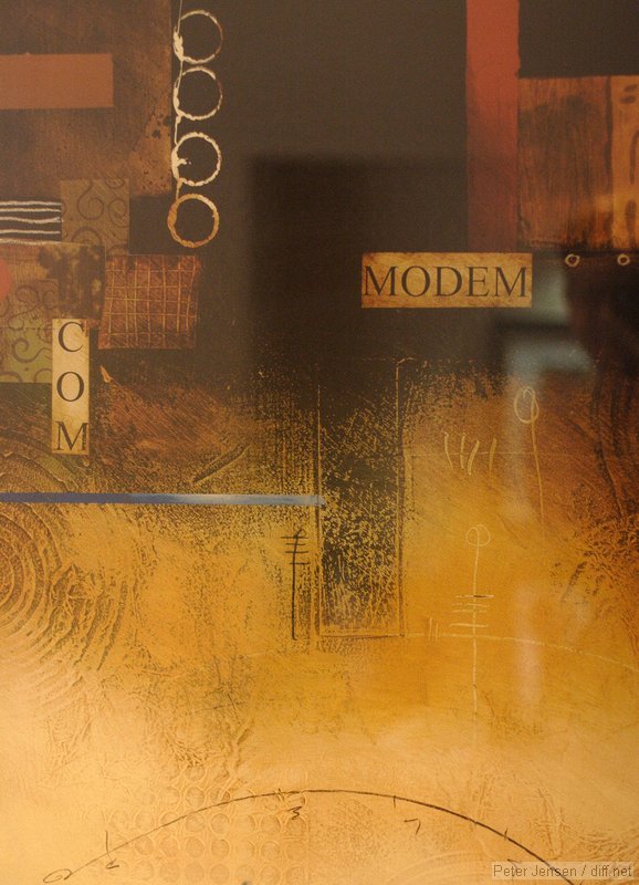 creepy hotel modem art
