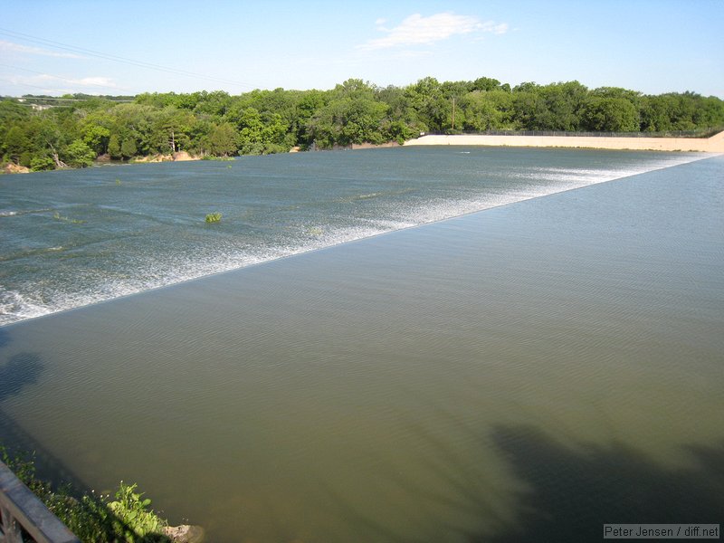 spillway at White Rock lake