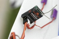ever so slightly beat-up Spektrum receiver
