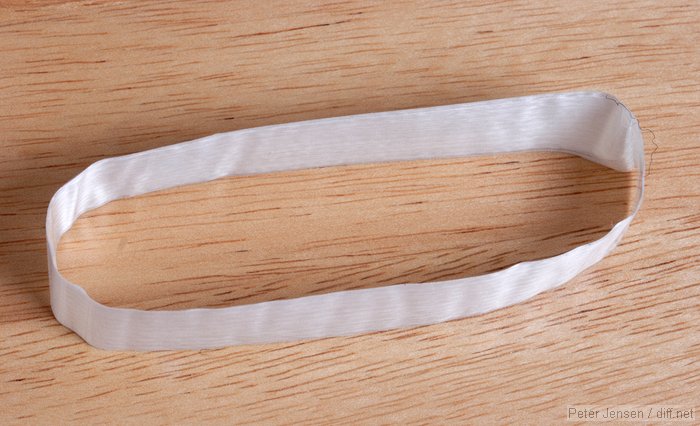 doubled over strapping tape - no sticky surface left exposed