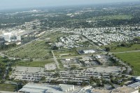 trailer parks in downtown Melbourne and the airport