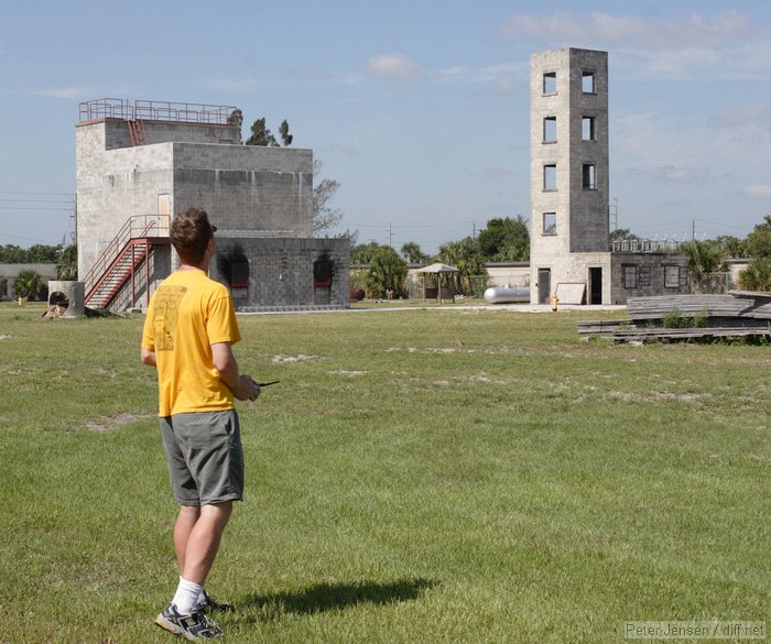 this is a firefighter training facility, hence the burned out structures