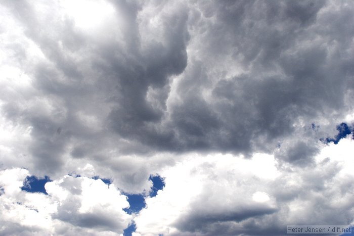 looked like a storm cloud, but didn't develop