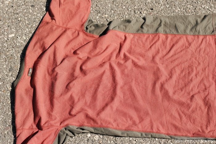 breathable t-shirt - unfortunately, lets mosquitos bite through easily