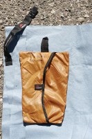 MSR pack towel - 59g, and useful after a swim in a cold lake