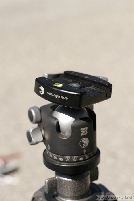RRS ballhead and QR clamp