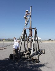 adjusting the trebuchet