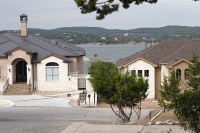 newly finished houses across the street