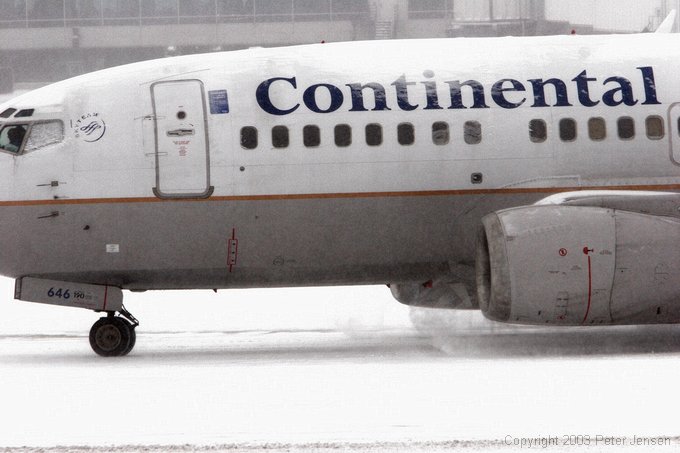 snow getting sucked in to the engines