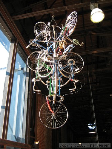 sculpture in REI Denver