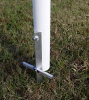 homebrew stake and pole holder