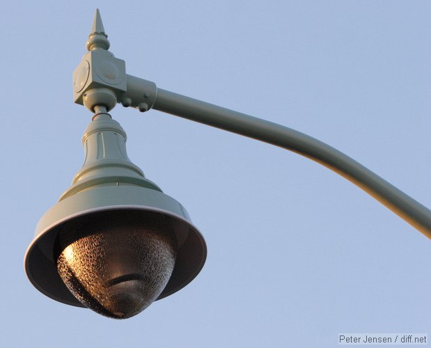 half-painted light bulbs to keep spill out of the nearby residences