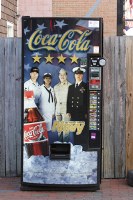 scary Navy coke machine branding