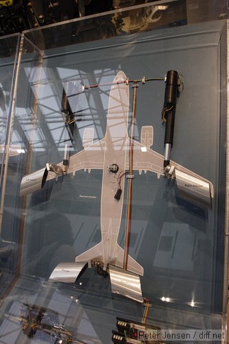 the Airbus, quite fittingly, was missing the presumably broken elevator actuator and thus only had roll control