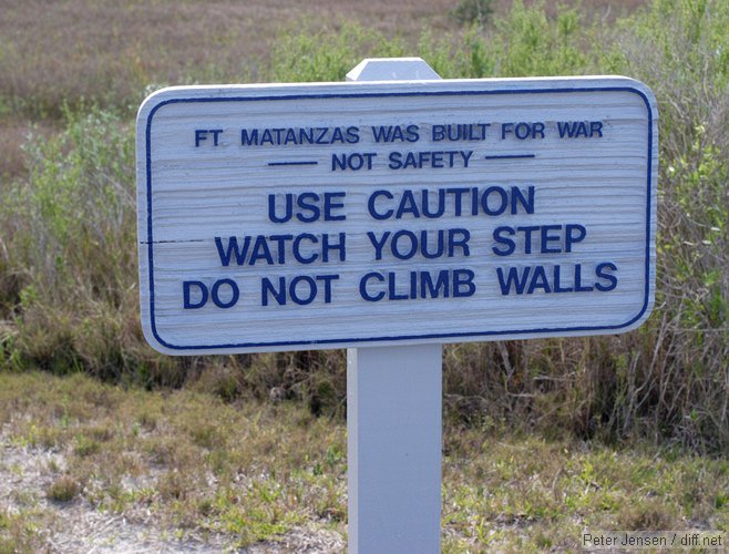 Ft Matanzas Was Built For War - Not Safety