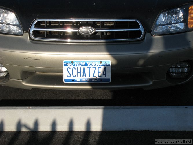 SCHATZE4 license plate