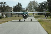 test running the engine and checking nosewheel steering