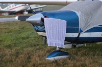 towel on the prop