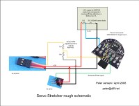 schematic diagram for MSP430 servo stretcher
