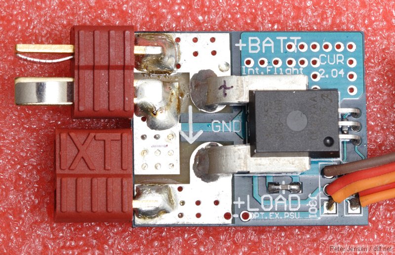 Allegro current sensor, pre-modification for the DragonOSD