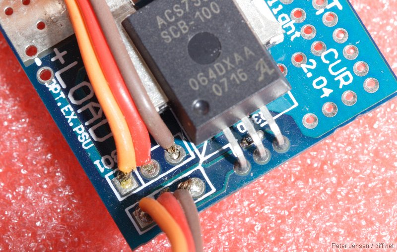 Allegro current sensor, pre-modification for the DragonOSD