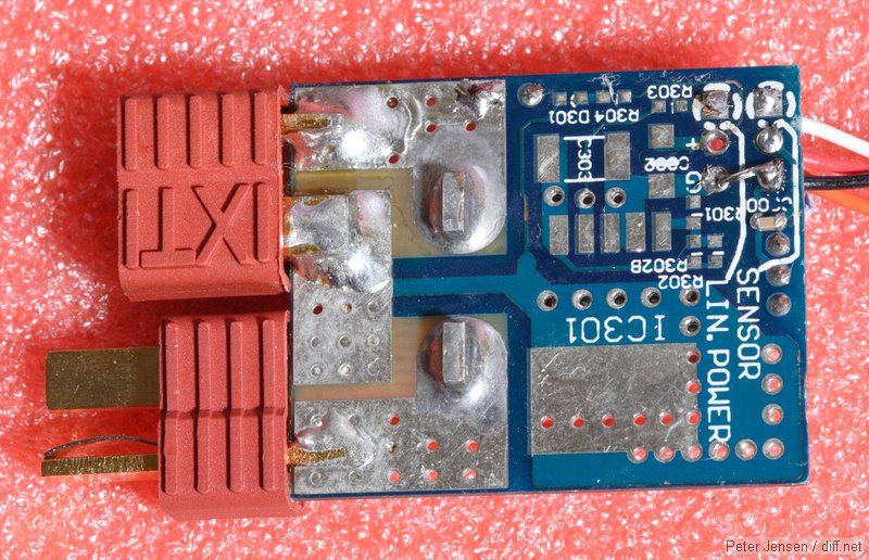 current sensor, after modification for the DragonOSD